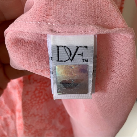 DVF Silk Baylee Layered Coral Tank Top—SZ. Sm - Picture 10 of 16